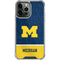 University of Michigan Jersey Split iPhone 14 Pro Max Clear Case
