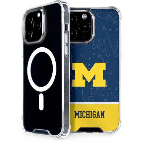 University of Michigan Jersey Split iPhone 14 Pro Max MagSafe Case