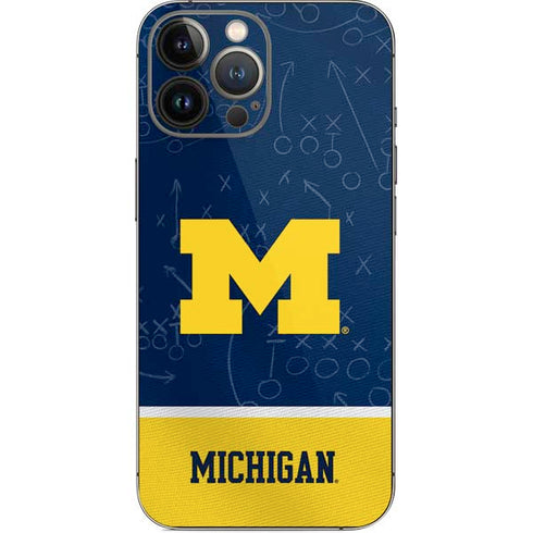 University of Michigan Jersey Split iPhone 14 Pro Max Skin