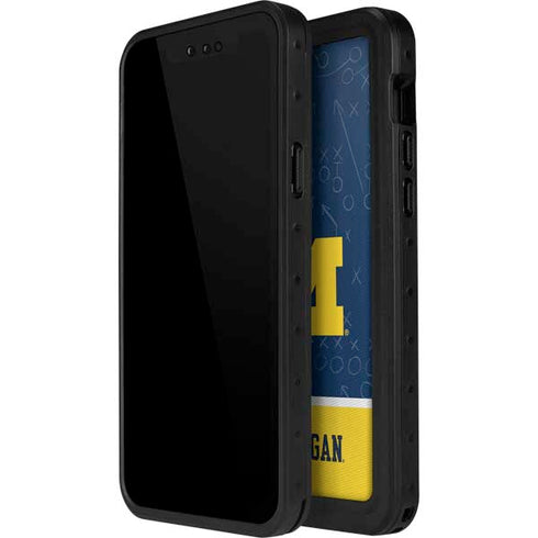 University of Michigan Jersey Split iPhone 14 Pro Max Waterproof Case