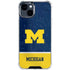 University of Michigan Jersey Split iPhone 15 Clear Case