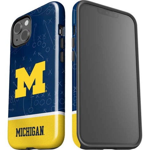University of Michigan Jersey Split iPhone 15 Plus Impact Case