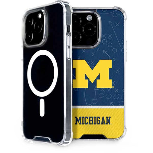 University of Michigan Jersey Split iPhone 15 Pro MagSafe Case