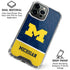 University of Michigan Jersey Split iPhone 15 Pro Max Clear Case