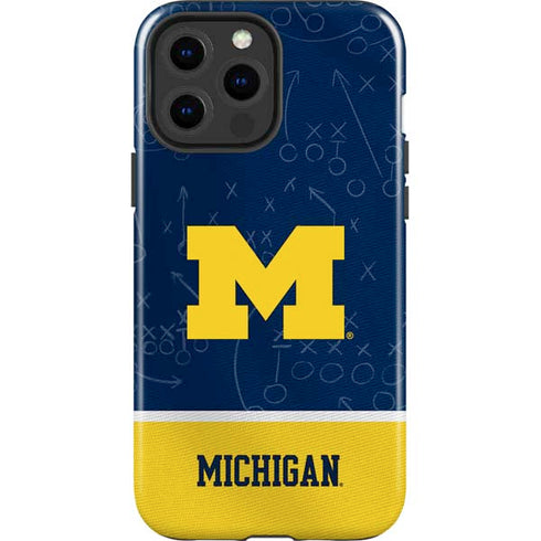 University of Michigan Jersey Split iPhone 15 Pro Max Impact Case