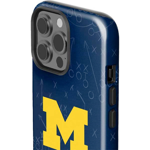 University of Michigan Jersey Split iPhone 15 Pro Max Impact Case