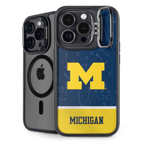 University of Michigan Jersey Split iPhone 15 Pro Max Kickstand Case