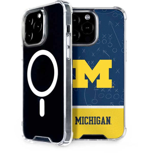 University of Michigan Jersey Split iPhone 15 Pro Max MagSafe Case