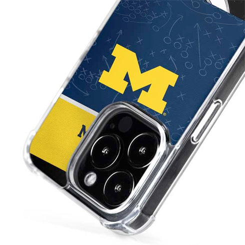 University of Michigan Jersey Split iPhone 15 Pro Max MagSafe Case