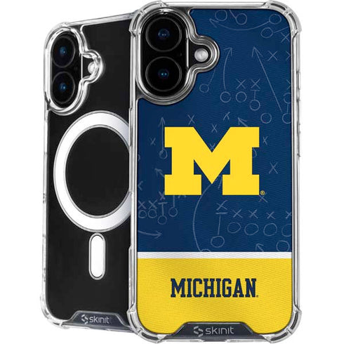 University of Michigan Jersey Split iPhone 16 MagSafe Case