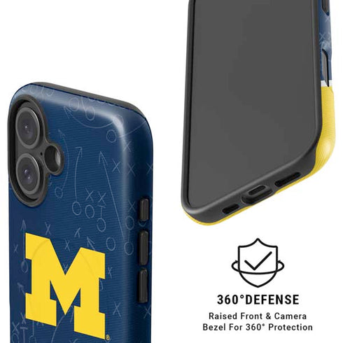 University of Michigan Jersey Split iPhone 16 Plus Magsafe Impact Case
