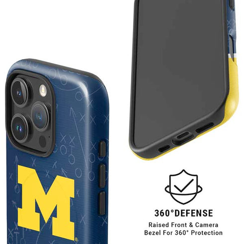 University of Michigan Jersey Split iPhone 16 Pro Magsafe Impact Case