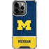 University of Michigan Jersey Split iPhone 16 Pro Max Clear Case
