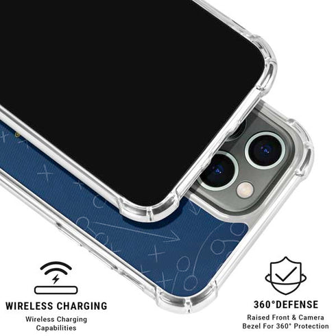 University of Michigan Jersey Split iPhone 16 Pro Max Clear Case