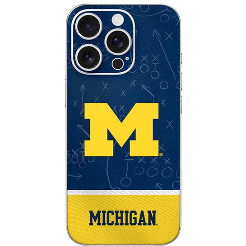 University of Michigan Jersey Split iPhone 16 Pro Skin