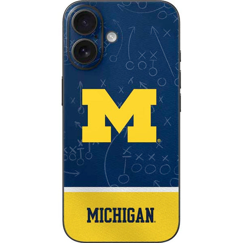 University of Michigan Jersey Split iPhone 16 Skin