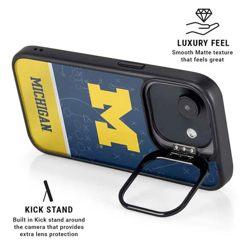 University of Michigan Jersey Split iPhone 16e Kickstand Case