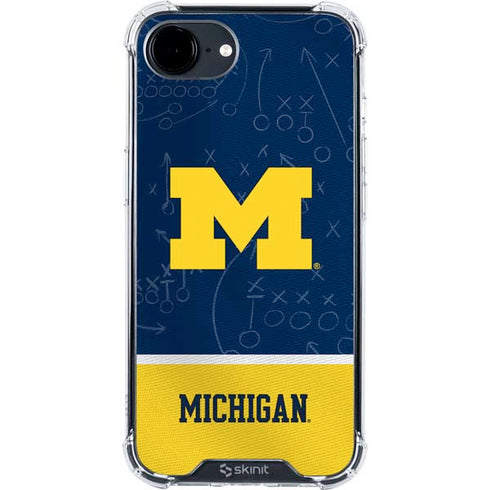 University of Michigan Jersey Split iPhone 16e Clear Case