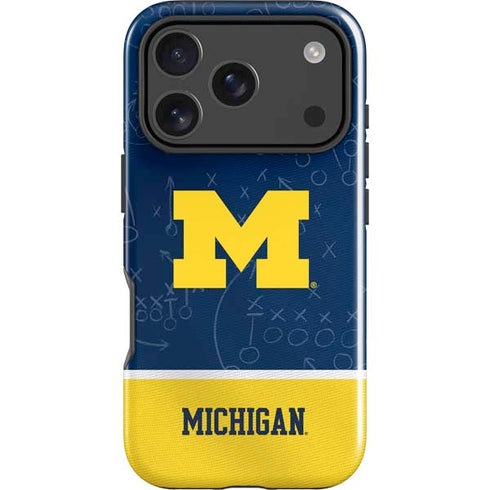 University of Michigan Jersey Split iPhone 18 Pro Max Impact Case