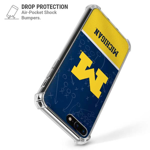 University of Michigan Jersey Split iPhone 7/8 Plus Clear Case