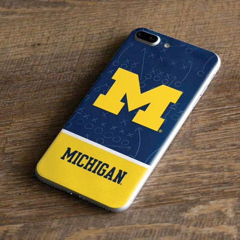 University of Michigan Jersey Split iPhone 7 Plus Skin