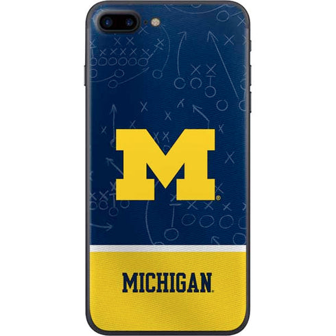 University of Michigan Jersey Split iPhone 8 Plus Skin