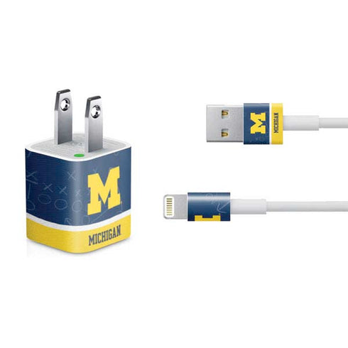 University of Michigan Jersey Split iPhone Charger (5W USB) Skin
