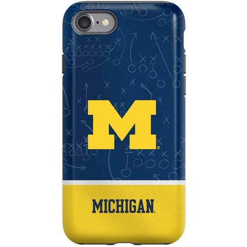 University of Michigan Jersey Split iPhone SE (2nd & 3rd Gen) Pro Case