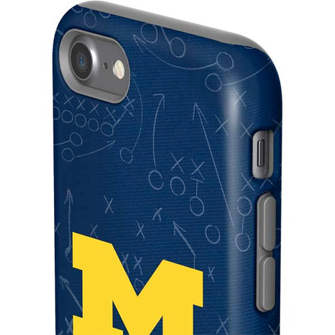 University of Michigan Jersey Split iPhone SE (2nd & 3rd Gen) Pro Case