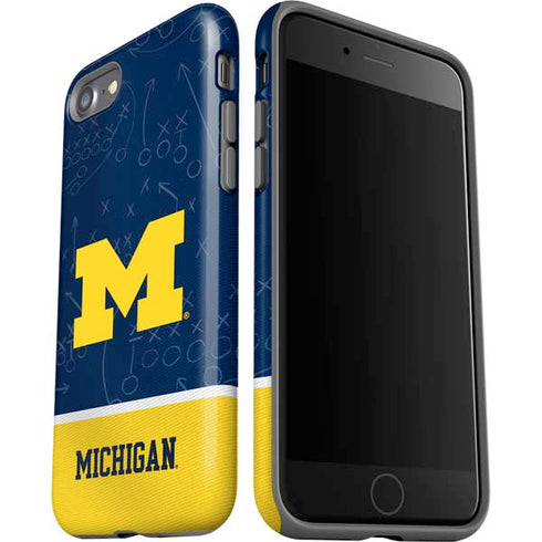 University of Michigan Jersey Split iPhone SE (2nd & 3rd Gen) Pro Case