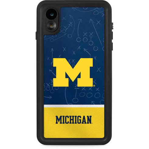 University of Michigan Jersey Split iPhone XR Waterproof Case