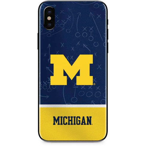 University of Michigan Jersey Split iPhone XS Max Skin