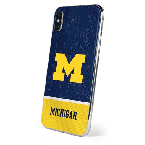 University of Michigan Jersey Split iPhone XS Max Skin