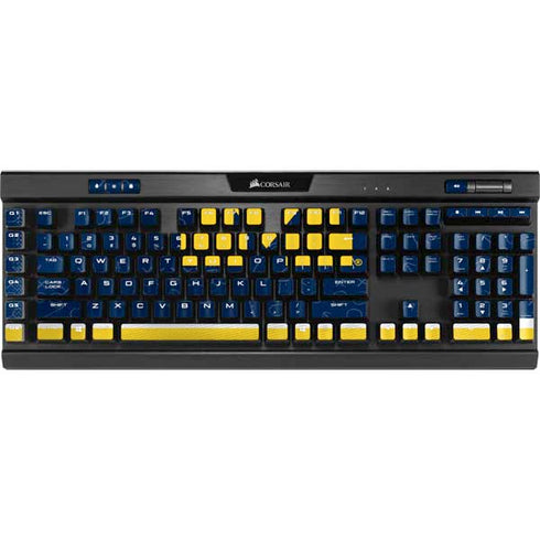 University of Michigan Jersey Split K95 RGB PLATINUM Mechanical Gaming Keyboard Skin