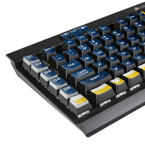 University of Michigan Jersey Split K95 RGB PLATINUM Mechanical Gaming Keyboard Skin