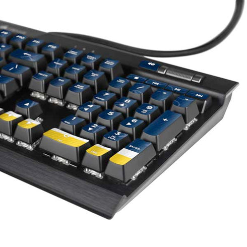 University of Michigan Jersey Split K95 RGB PLATINUM Mechanical Gaming Keyboard Skin