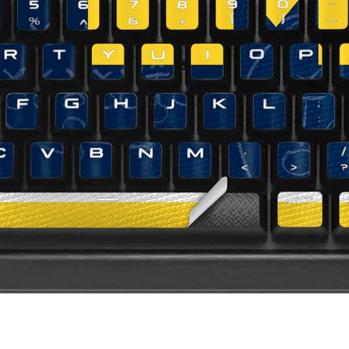 University of Michigan Jersey Split K95 RGB PLATINUM Mechanical Gaming Keyboard Skin