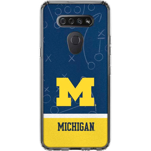 University of Michigan Jersey Split LG K51/Q51 Clear Case