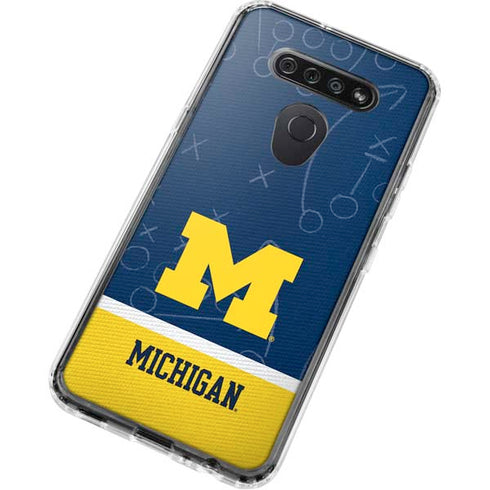 University of Michigan Jersey Split LG K51/Q51 Clear Case