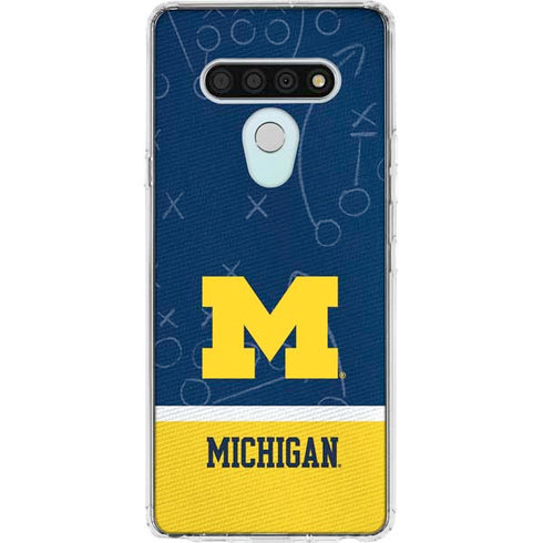 University of Michigan Jersey Split LG Stylo 6 Clear Case