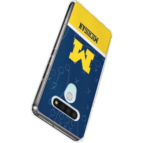 University of Michigan Jersey Split LG Stylo 6 Clear Case