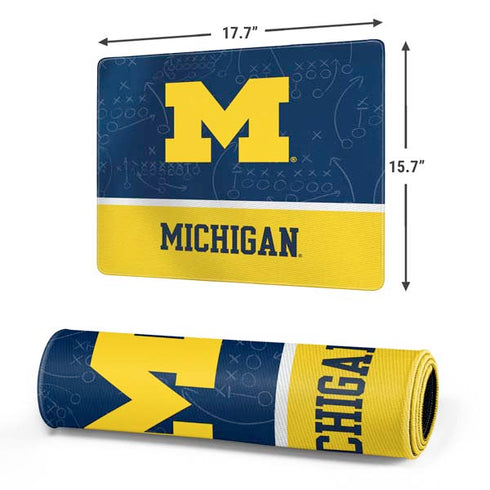 University of Michigan Jersey Split Gaming Mouse Pad