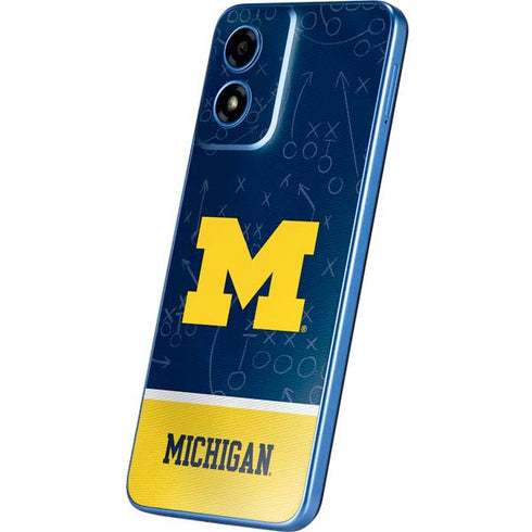 University of Michigan Jersey Split Moto G Play 4G (2024) Skin