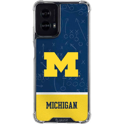University of Michigan Jersey Split Moto G Power 5G (2024) Clear Case
