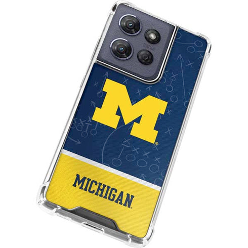 University of Michigan Jersey Split Moto G Power 5G (2025) Clear Case