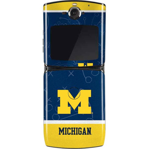 University of Michigan Jersey Split Motorola RAZR Skin