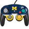 University of Michigan Jersey Split Nintendo GameCube Controller Skin