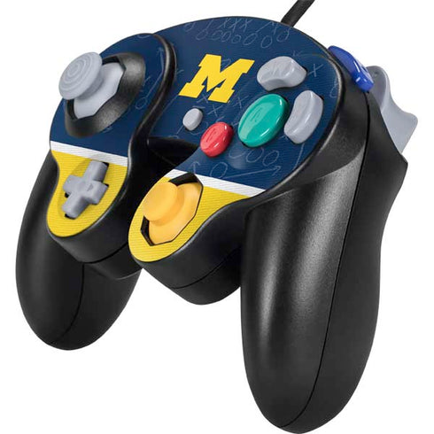 University of Michigan Jersey Split Nintendo GameCube Controller Skin
