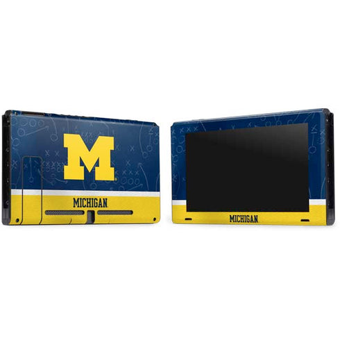 University of Michigan Jersey Split Nintendo Switch Bundle Skin