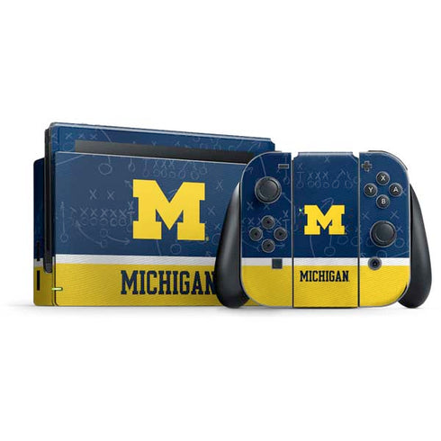 University of Michigan Jersey Split Nintendo Skins